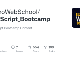 Github Elzerowebschool Javascript Bootcamp Javascript Bootcamp Content