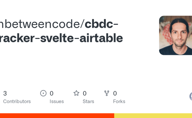 GitHub - Inbetweencode/cbdc-tracker-svelte-airtable