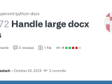 Handle Large Docx Files By Joelgotsch Pull Request 1272 Python