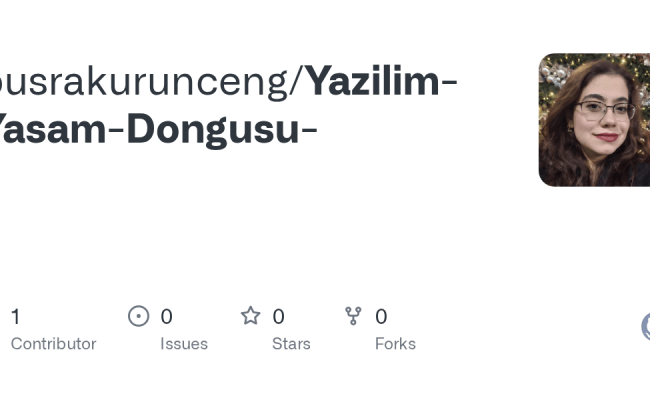 GitHub - Busrakurunceng/Yazilim-Yasam-Dongusu-