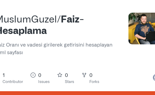 GitHub - MuslumGuzel/Faiz-Hesaplama: Faiz Oranı Ve Vadesi Girilerek ...