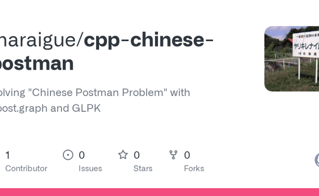 GitHub - Maraigue/cpp-chinese-postman: Solving 