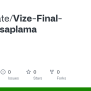GitHub - Cagrimate/Vize-Final-Not-Hesaplama