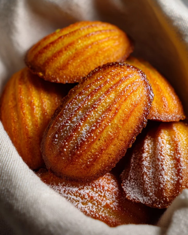 Orange Cardamom Madeleines