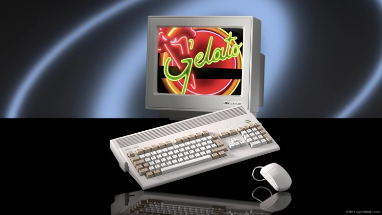 Amiga 1200 ad horizontal version (wallpaper) © zgodzinski