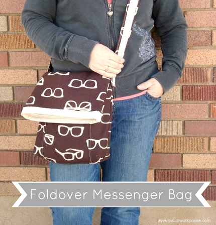 ... tutorial for making her awesome foldover messenger bag she designed it