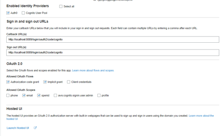 Configure Callback and Sign out URLs - App integration