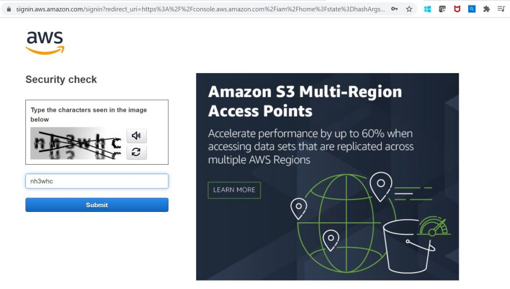 Configure the AWS Toolkit with AWS account Security check