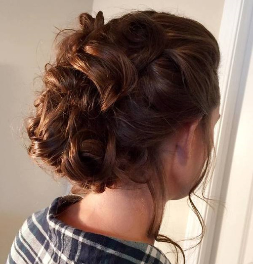 Messy Mohawk Updo