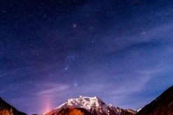 Nachtaufnahme Sternenhimmel Mayrhofen