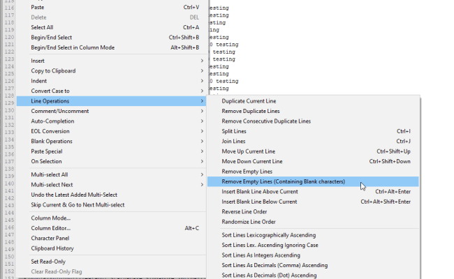 Notepad++ Remove Empty Lines | Web-Performance Blog