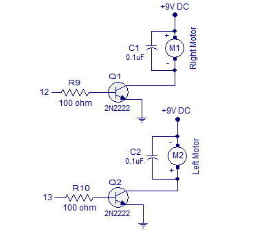 arduino line follower motor driver