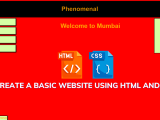 Create A Basic Website Using Html And Css Very Basic Code
