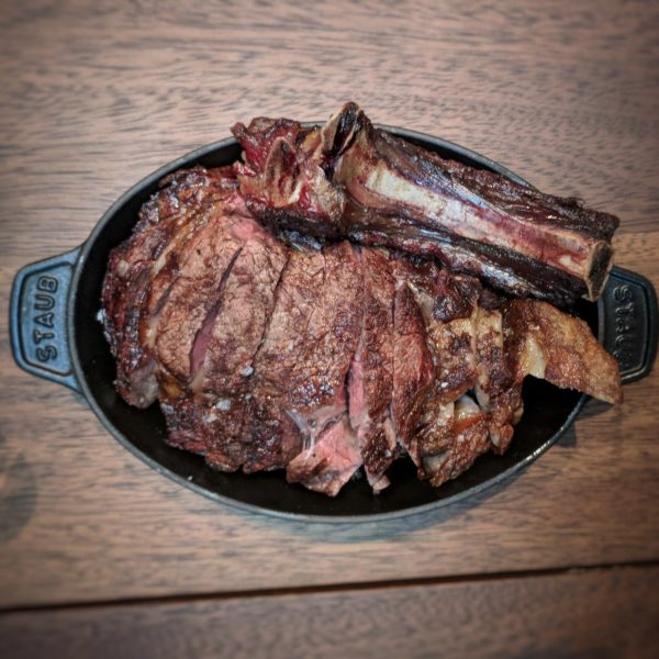 Rib steak. I wish there was a ten piece coin for scale: it's a beast!