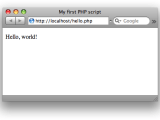 Writing Your First Php Script