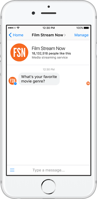 Facebook Messenger Chatbots quick-replies