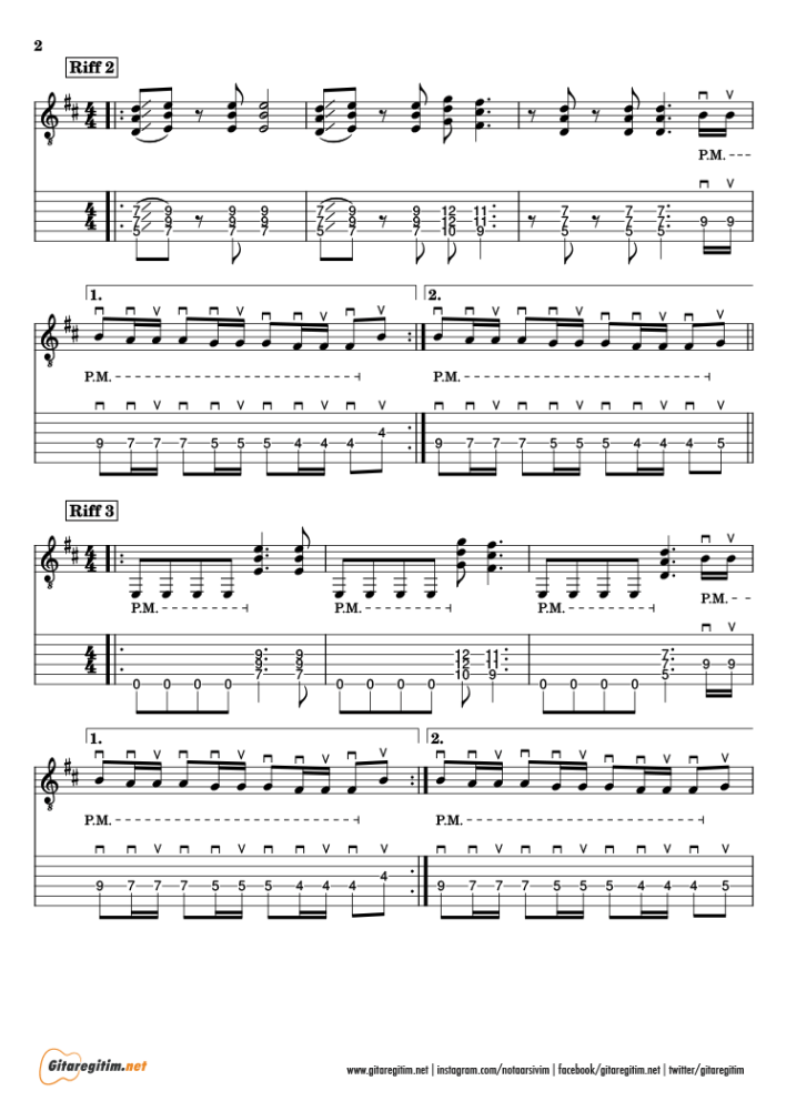 Fade To Black - Gitar Tab / Guitar Tab - 2