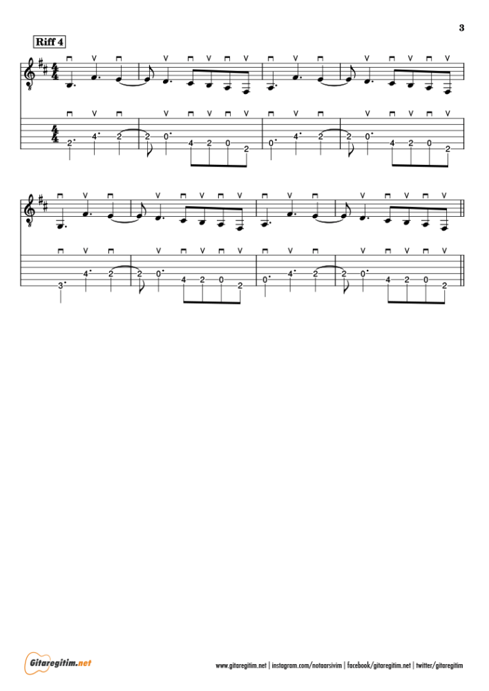Fade To Black - Gitar Tab / Guitar Tab - 3