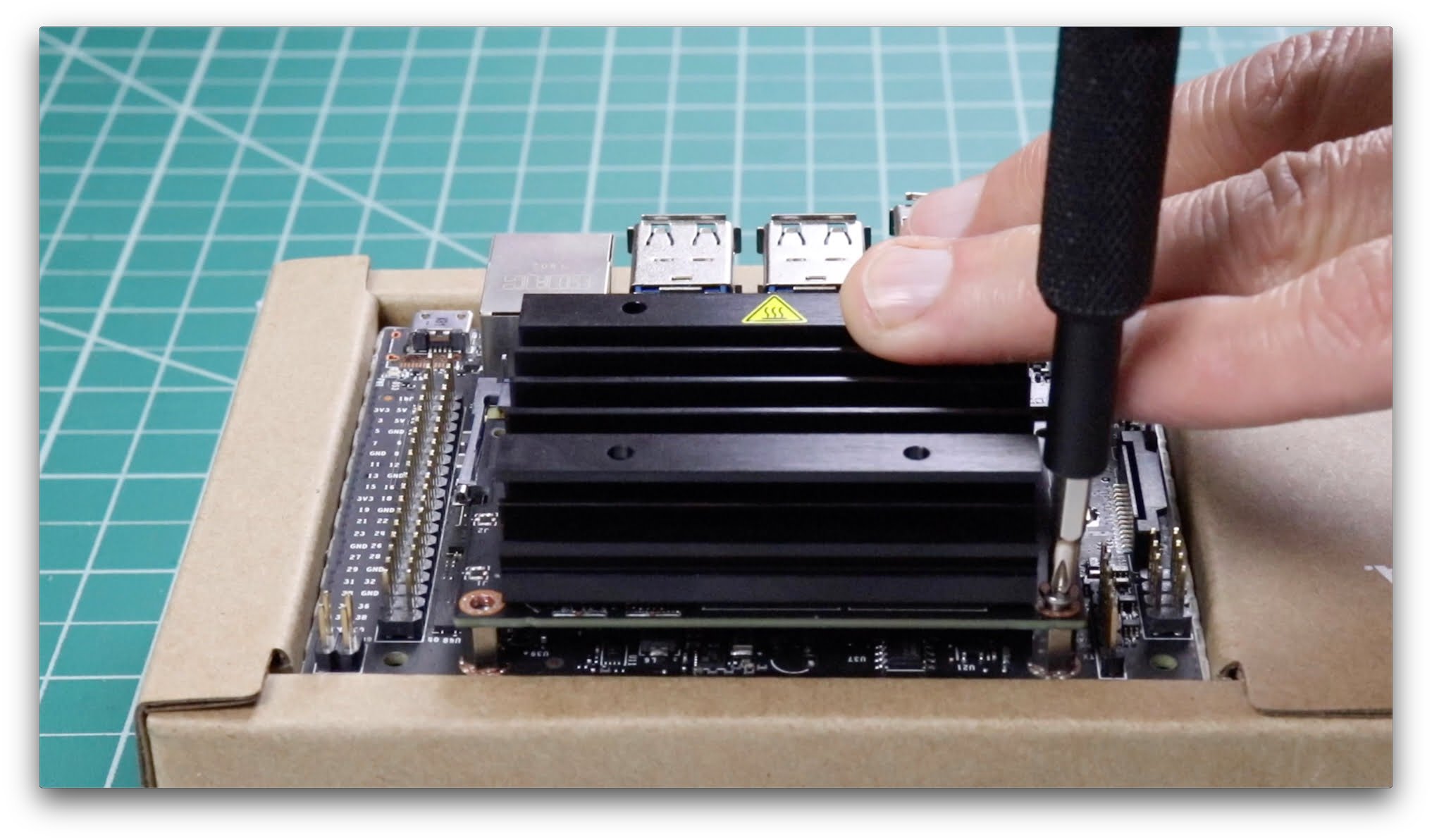 Remove module screws