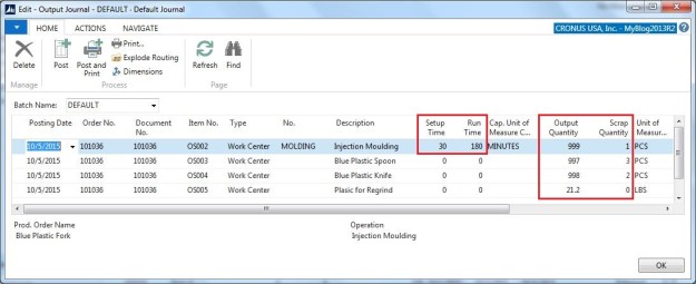 Output-Journal-Multiple-Outputs-with-Cost-Allocation-Dynamics-NAV