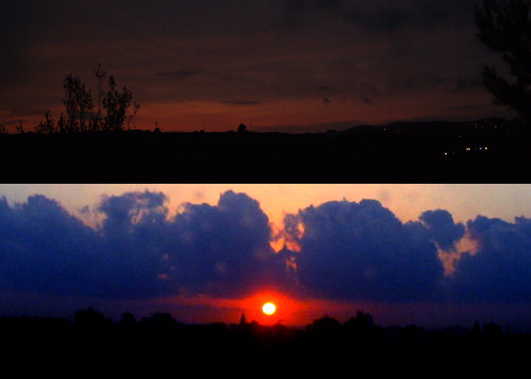 moraira espagne couché soleil nuit voyage