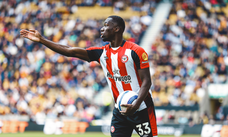 Michael Kayode, terzino del Brentford (foto Brentford)