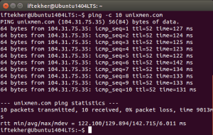 PingUbuntuunixmenC10