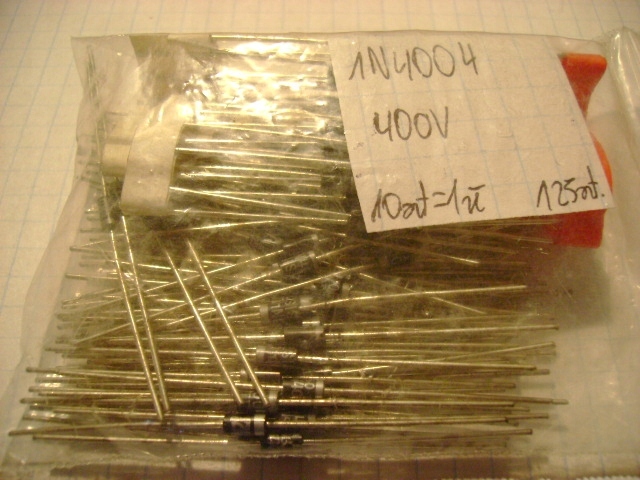 Dioda 1n4004 1a 400v 10 Sztuk