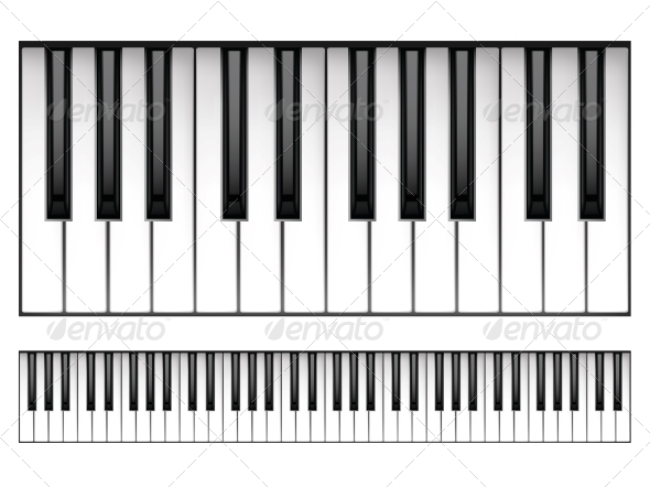 Klaviertastatur Druckvorlage . Piano Keyboard | GraphicRiver