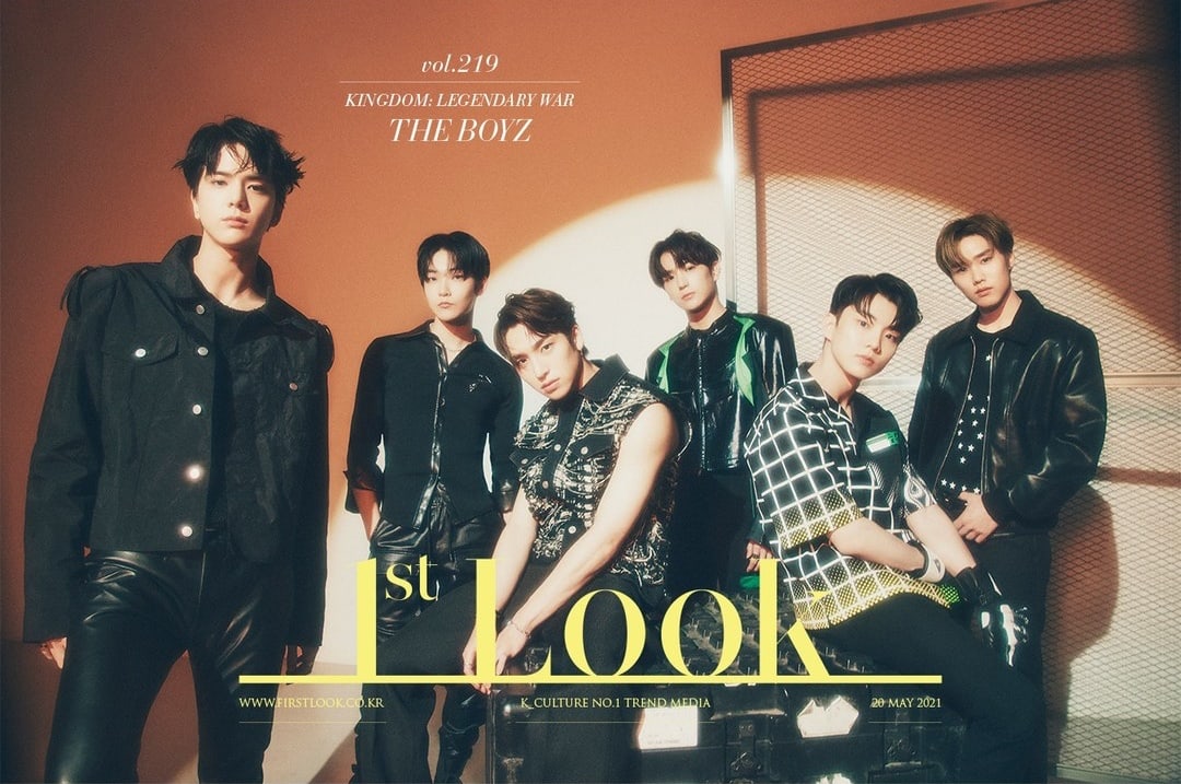 Ateez Stray Kids The Boyz Btob And Sf9 Grace The Cover Of 1st Look For Special Kingdom Issue Soompi