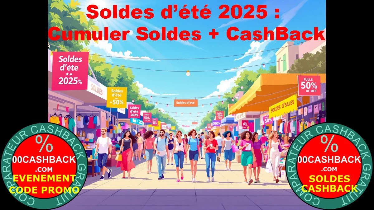 Soldes Eté 2025 : Cumuler Soldes + CashBack