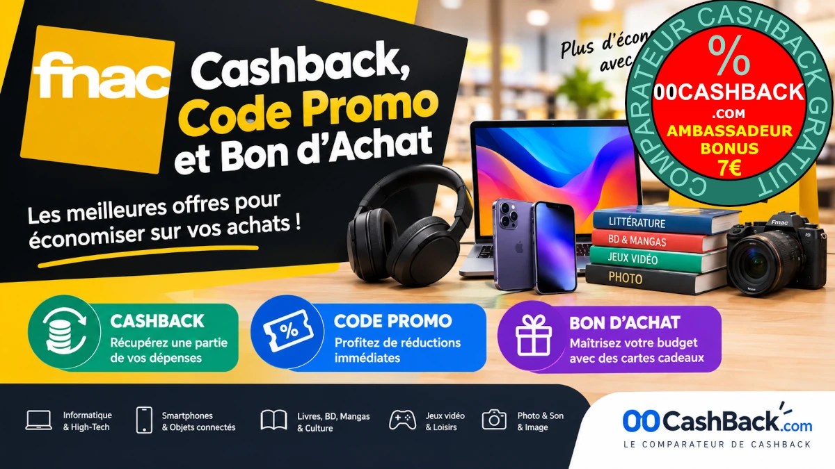 FNAC - CashBack - Codes Promo - Bons Achat