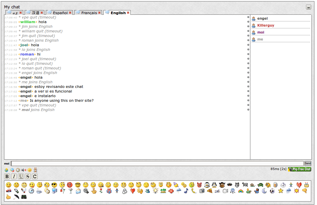PHP Free Chat – Le script Chat pour votre site - 01Script