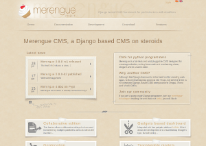 Merengue CMS Django Python