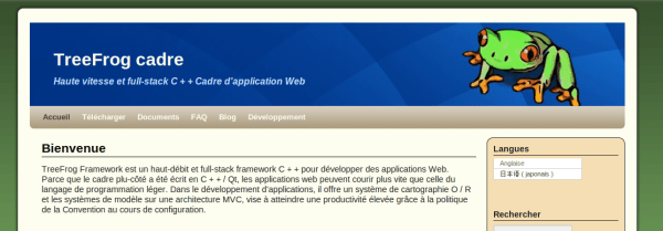 TreeFrog Framework TreeFrog C++ Web Framework
