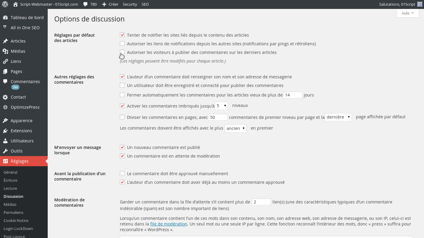 Comment Désactiver les Commentaires de son Blog – La Solution