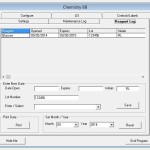 LabTrak Reagent Log Screen