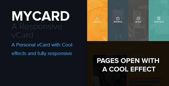 Website Templates Mycard Responsive Resume Cv Html5 Template