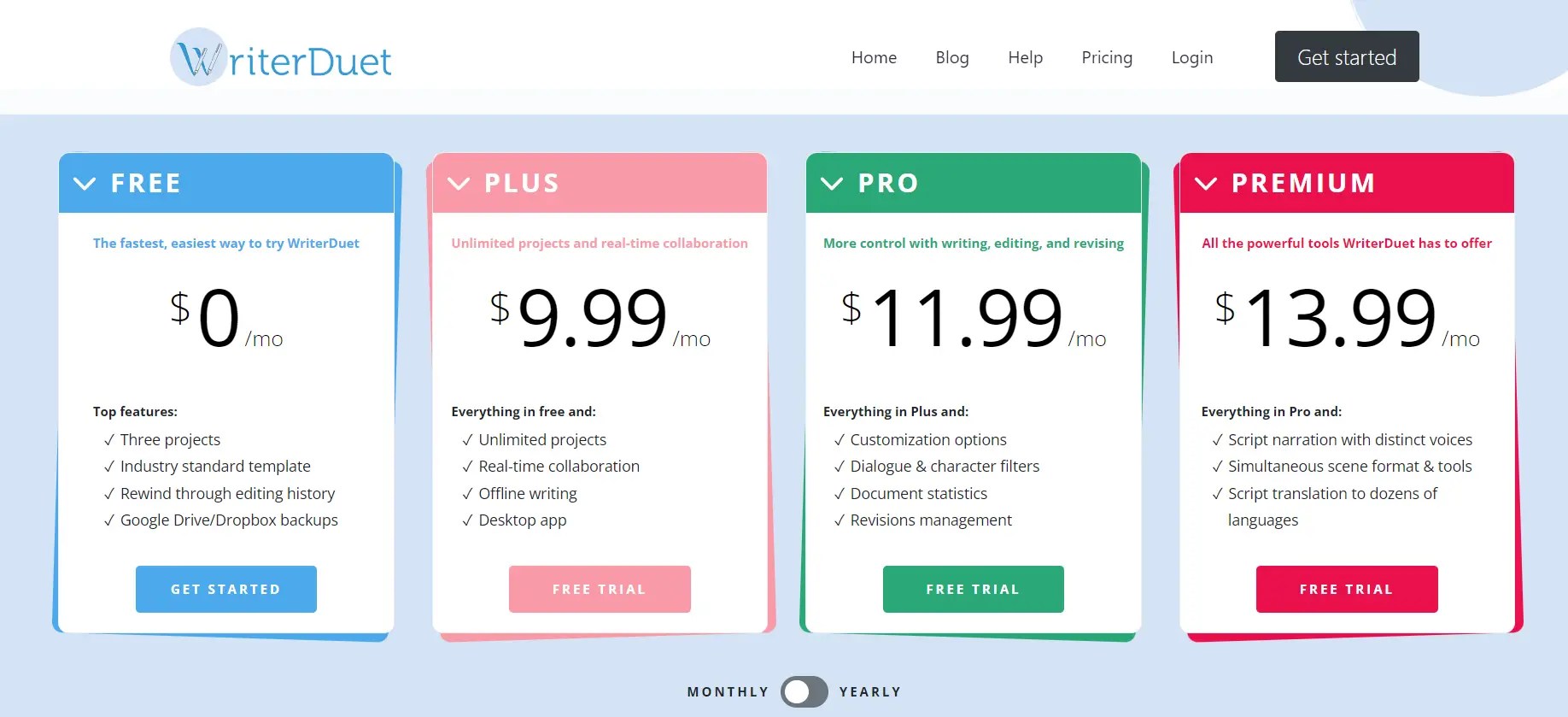 Writers duet pricing