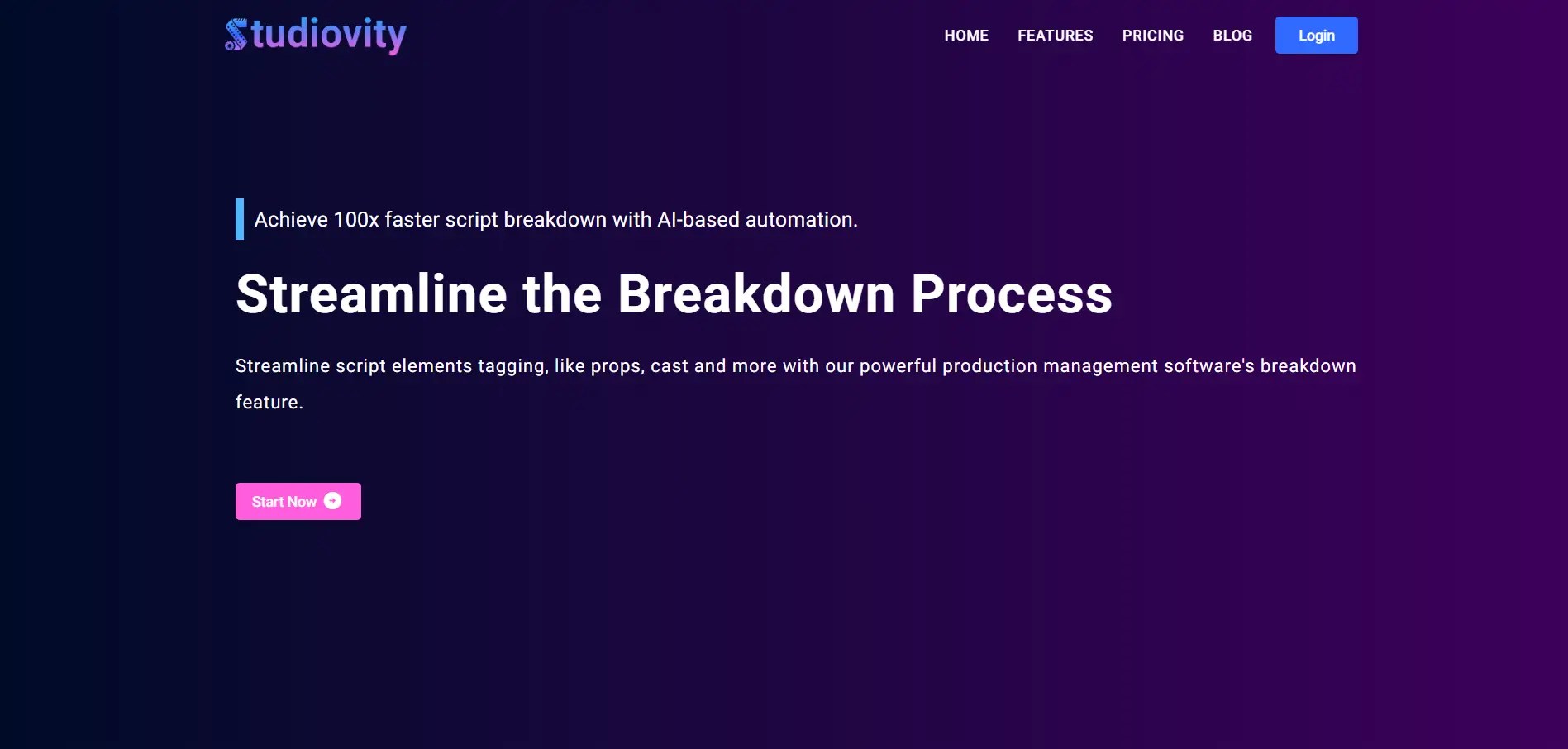 Mastering Script Breakdown Studiovity