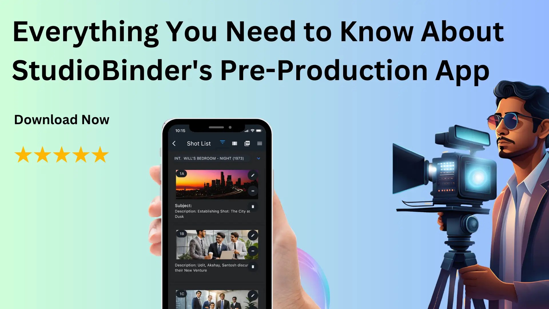 StudioBinder's Pre-production App