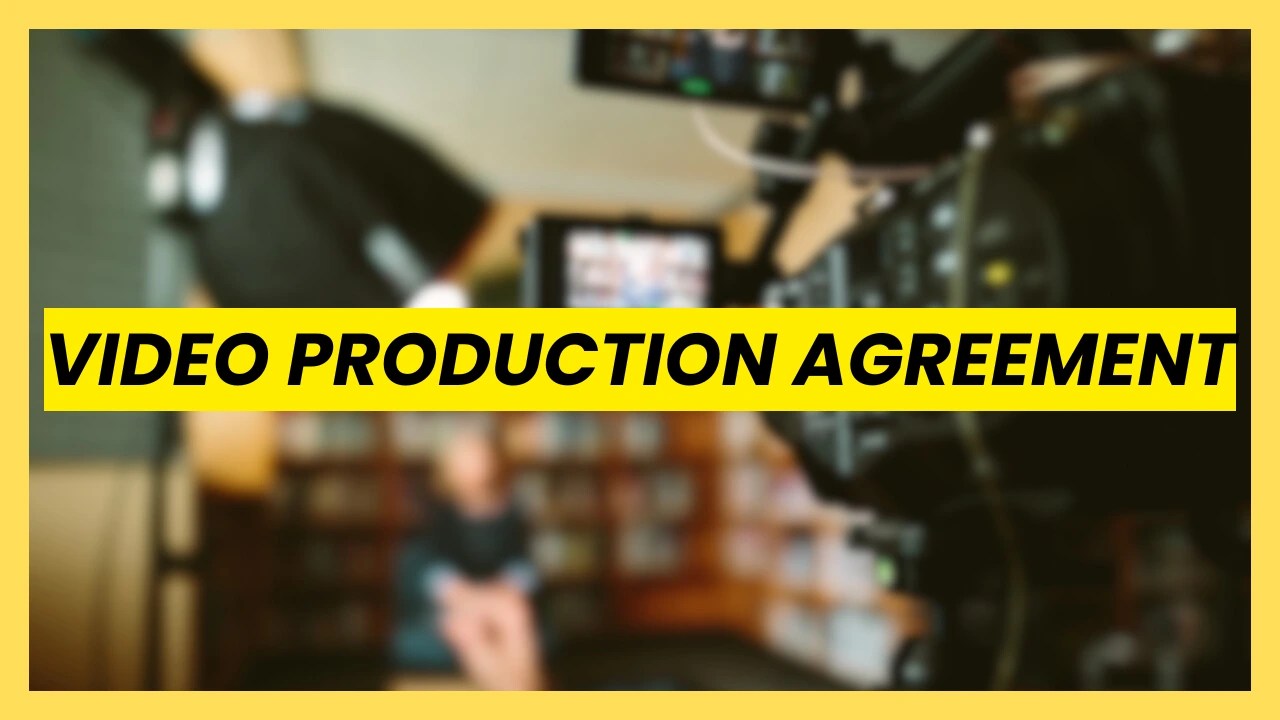 Video production agreement free download contract template for filmmakers and video creators