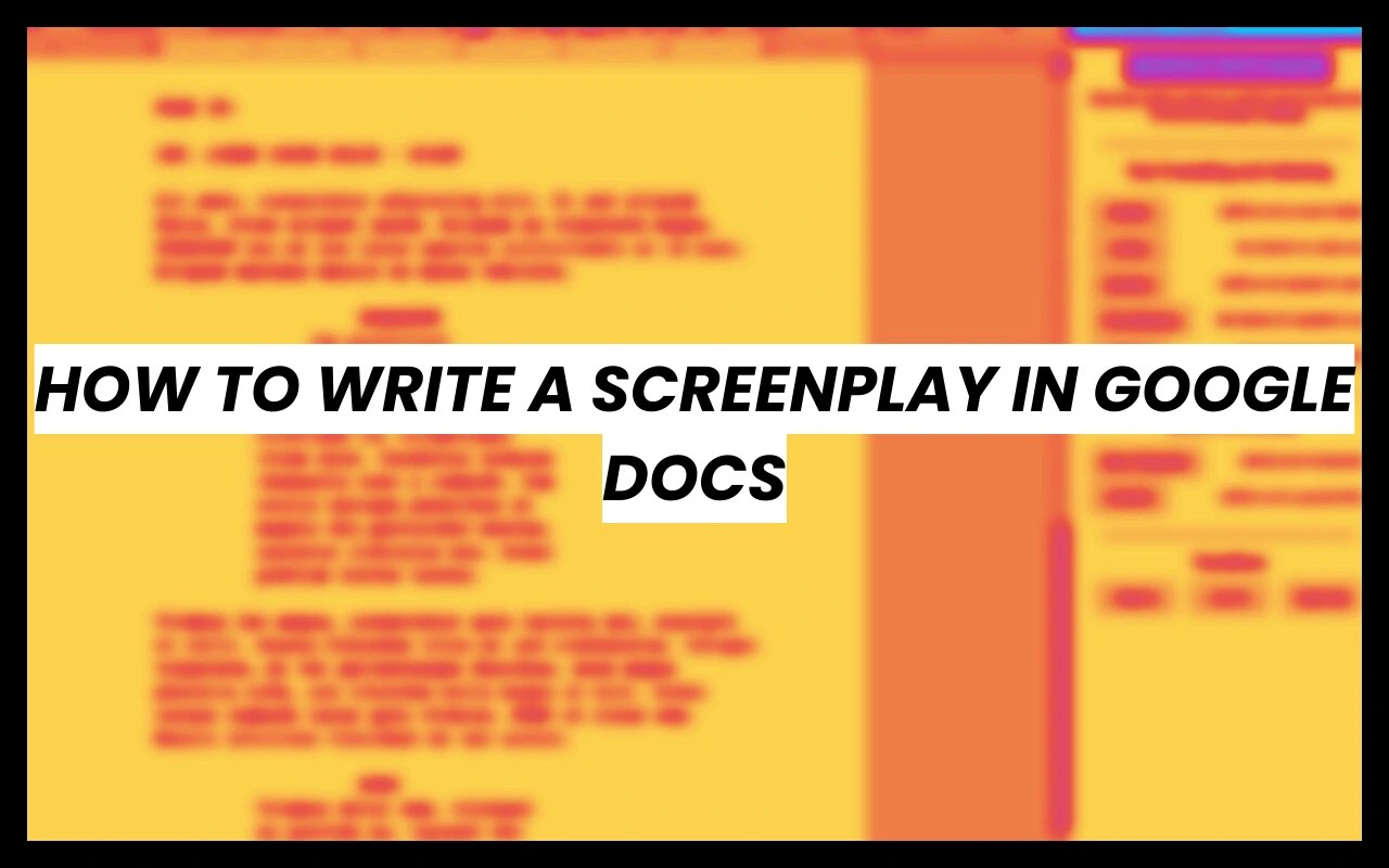 how to write a screenplay in google docs step by step 2026