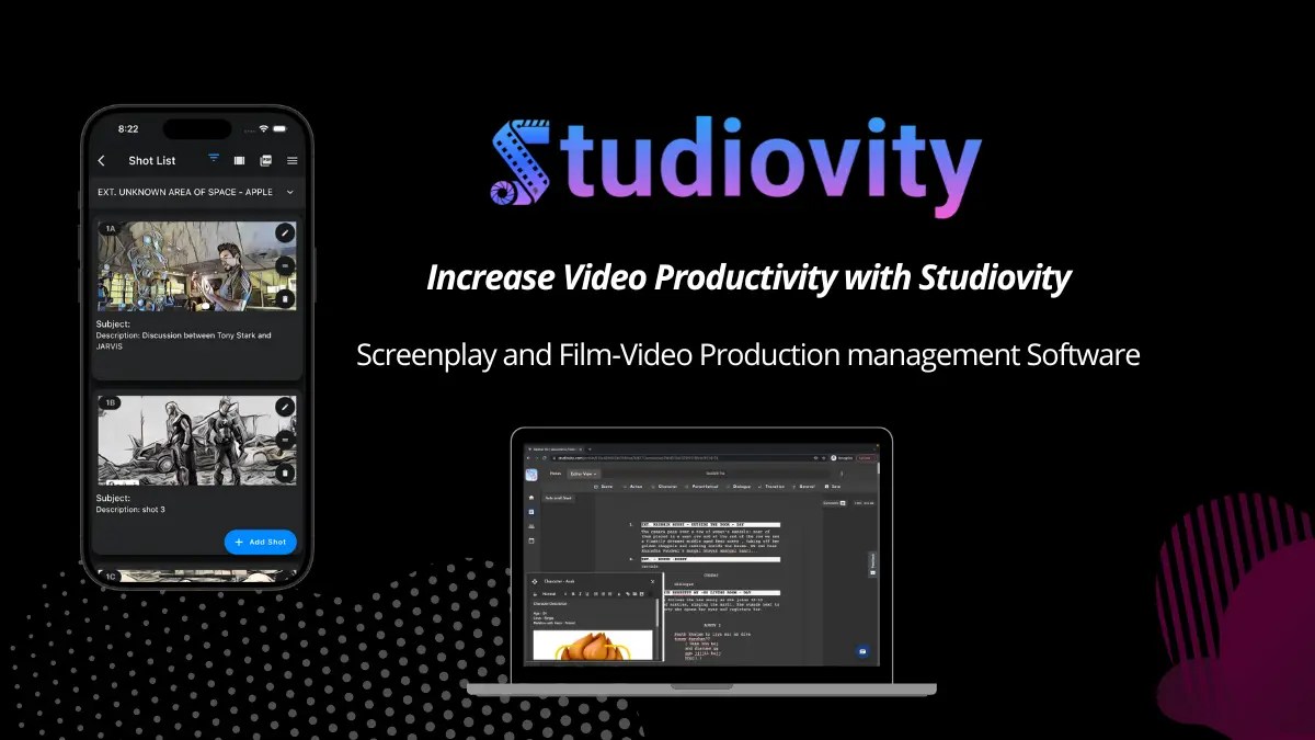 studiovity film production software