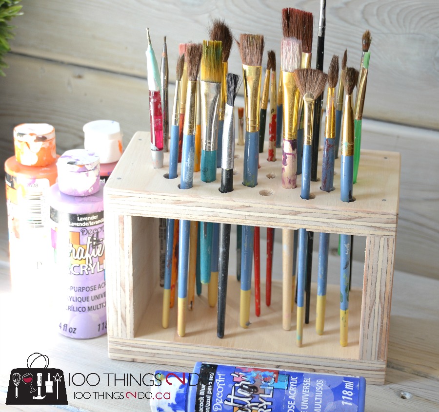 paint brush pouch diy