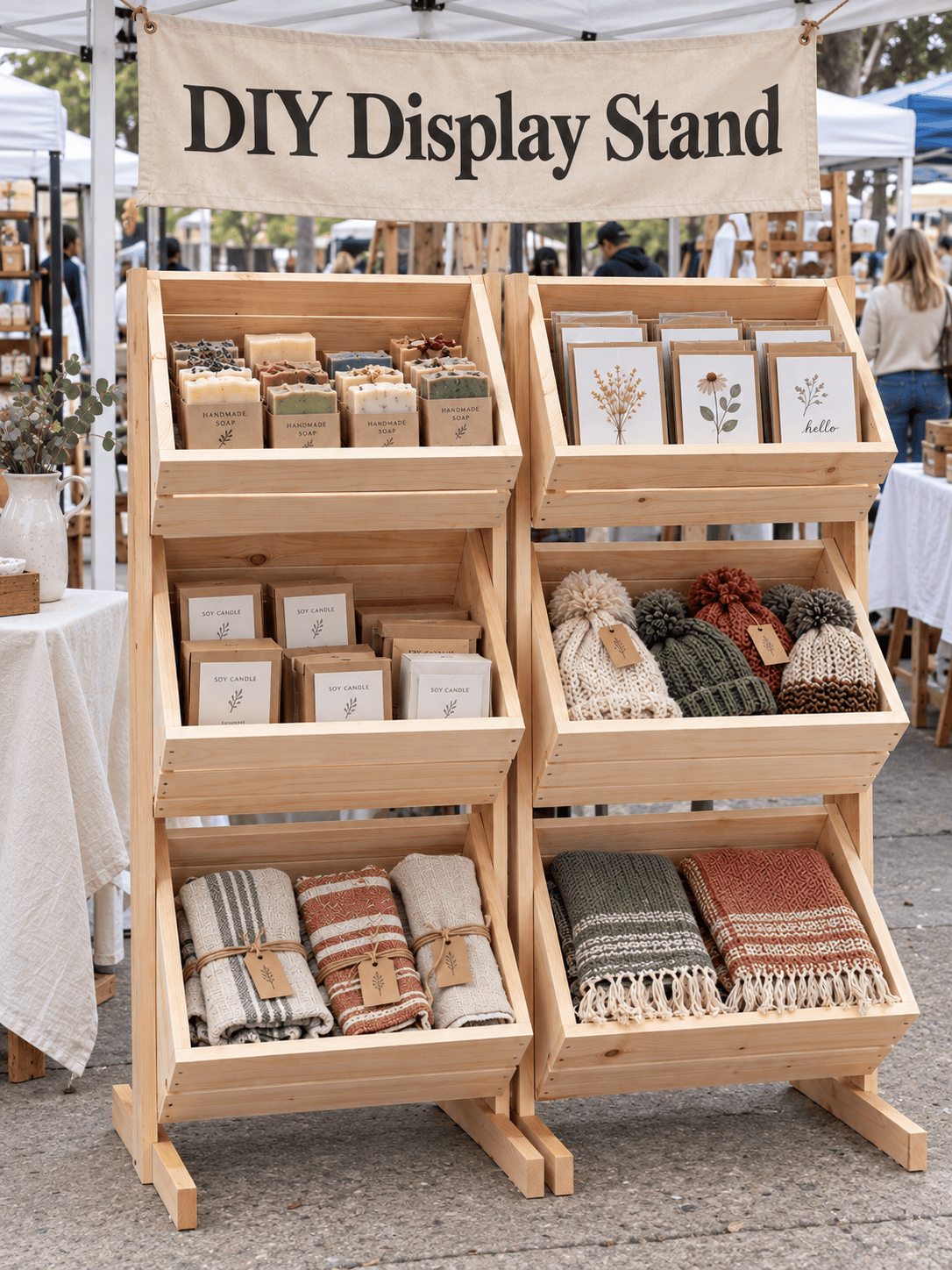 DIY Farm stand, farmstand, DIY display stand, display stand