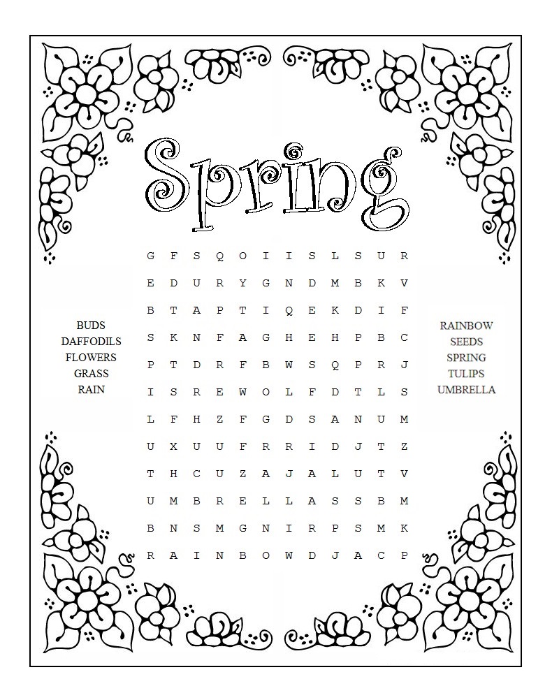 free word search puzzles for kids 101 activity