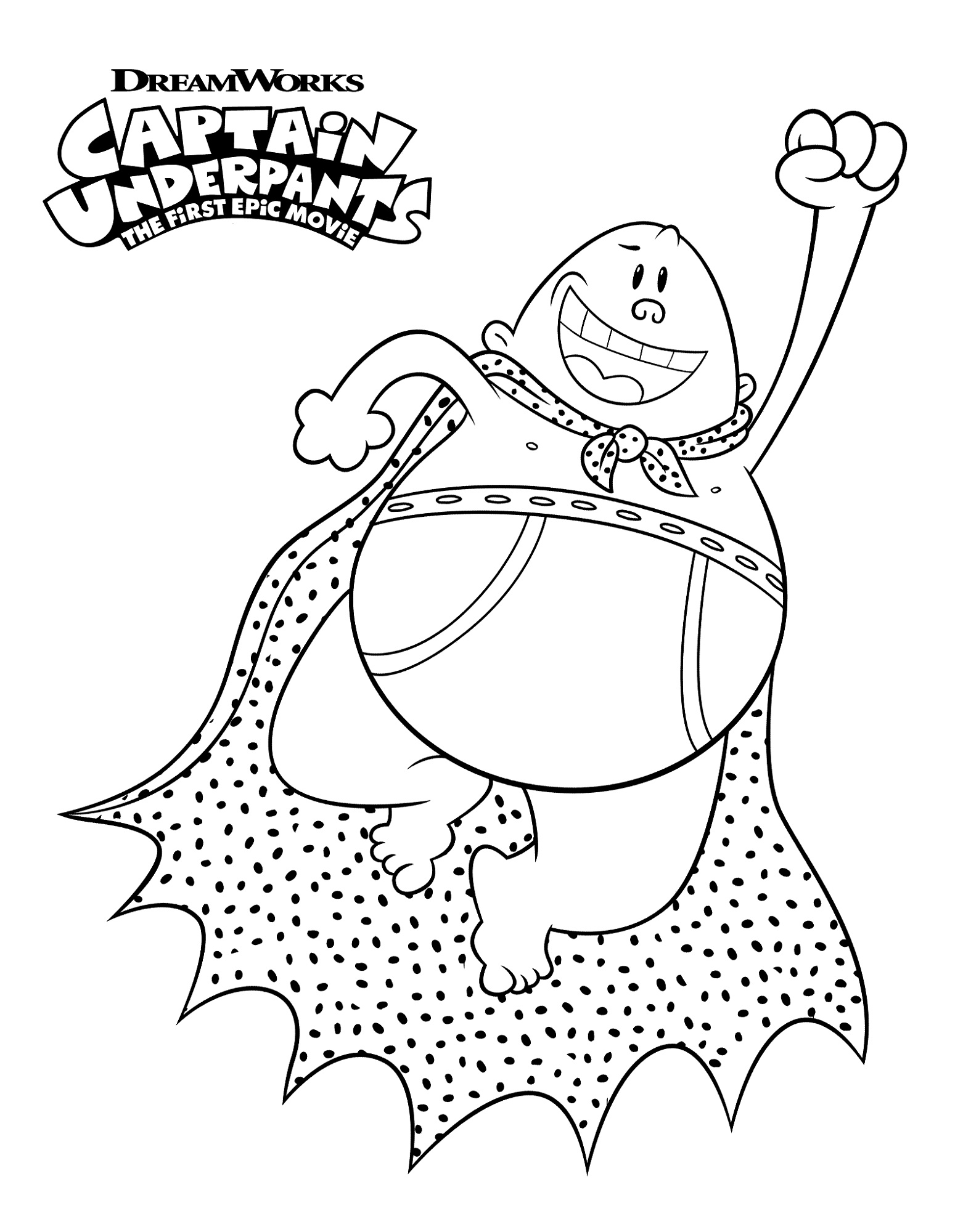 Free captain underpants coloring pages