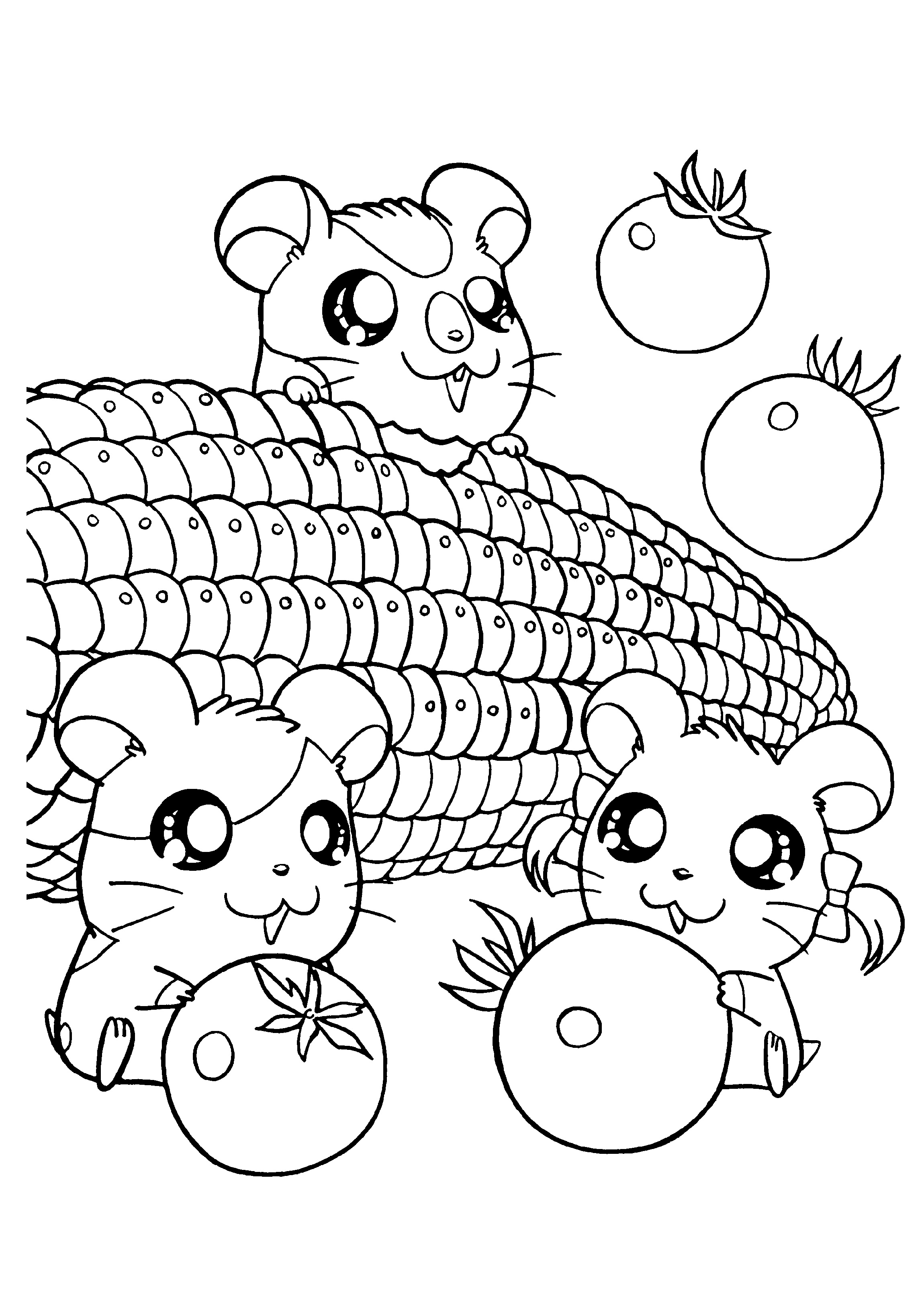 Adorable and cute coloring pages for kids