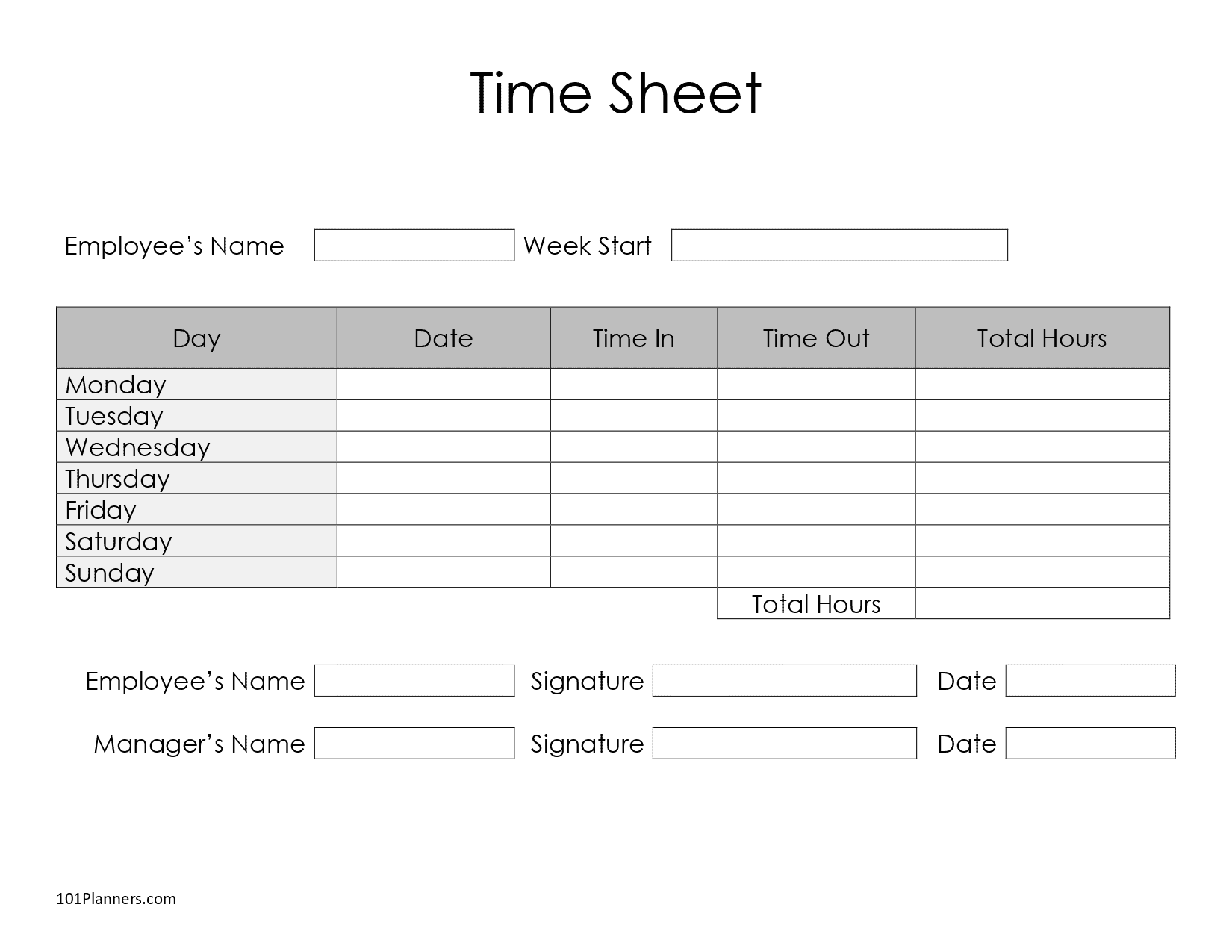 Time Card App For Multiple Employees